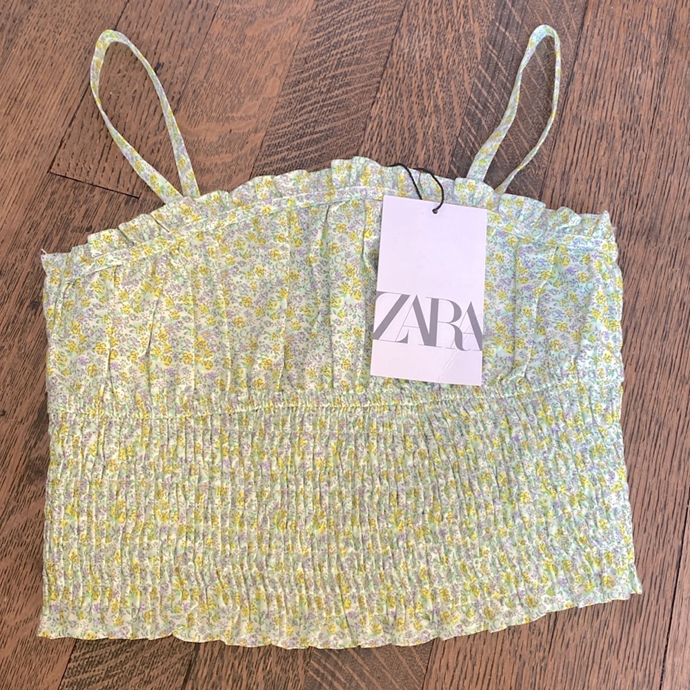 Zara floral top size 11-12 NWT